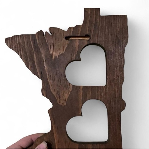 Wooden Minnesota State Wall Art - Picture 2 of 4